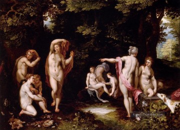  Nacktheit Malerei - Brueghel Jan Diana und Actaeon Nacktheit Jean Antoine Watteau